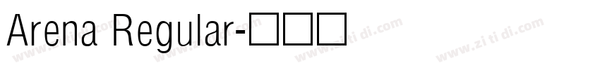 Arena Regular字体转换